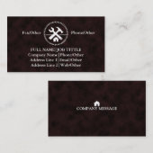 Carte De Visite Outil de charpentier pour constructeurs profession (Devant / Derrière)