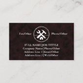 Carte De Visite Outil de charpentier pour constructeurs profession (Devant)