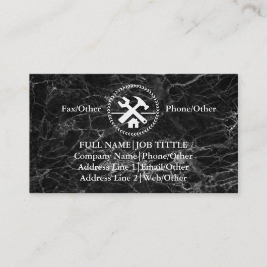 Carte De Visite Outil de charpentier pour constructeurs profession (Devant)