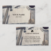 Carte De Visite Outil de charpentier pour constructeurs profession (Devant / Derrière)