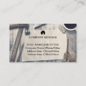 Carte De Visite Outil de charpentier pour constructeurs profession (Dos)