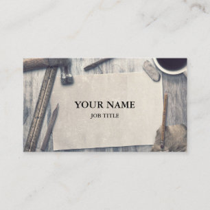 Carte De Visite Outil de charpentier pour constructeurs profession