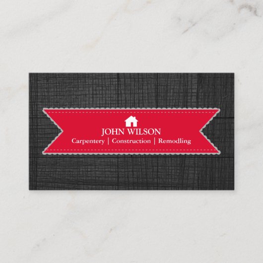 Carte De Visite Outil de charpentier pour constructeurs profession (Devant)