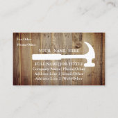 Carte De Visite Outil de charpentier pour constructeurs profession (Devant)