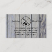 Carte De Visite Outil de charpentier pour constructeurs profession (Devant)