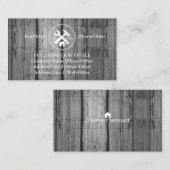 Carte De Visite Outil de charpentier pour constructeurs profession (Devant / Derrière)