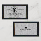 Carte De Visite Outil de charpentier pour constructeurs profession (Devant / Derrière)