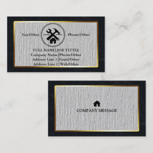 Carte De Visite Outil de charpentier pour constructeurs profession