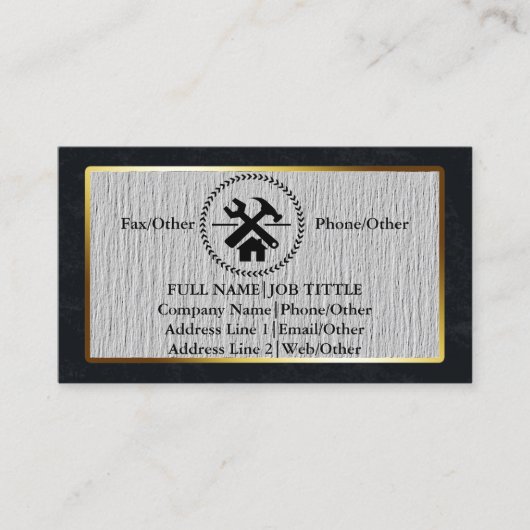 Carte De Visite Outil de charpentier pour constructeurs profession (Devant)