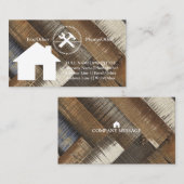 Carte De Visite Outil de charpentier pour constructeurs profession (Devant / Derrière)