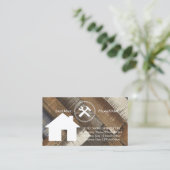 Carte De Visite Outil de charpentier pour constructeurs profession (Debout devant)