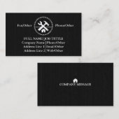 Carte De Visite Outil de charpentier pour constructeurs profession (Devant / Derrière)