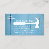 Carte De Visite Outil de charpentier pour constructeurs profession (Devant)