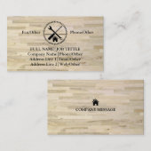 Carte De Visite Outil de charpentier pour constructeurs profession (Devant / Derrière)