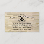 Carte De Visite Outil de charpentier pour constructeurs profession (Devant)