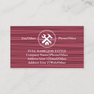 Carte De Visite Outil de charpentier pour constructeurs profession