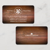 Carte De Visite Outil de charpentier pour constructeurs profession (Devant / Derrière)