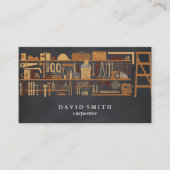 Carte De Visite Outil de charpentier pour constructeurs profession (Devant)