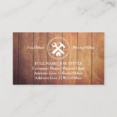 Carte De Visite Outil de charpentier pour constructeurs profession (Devant)