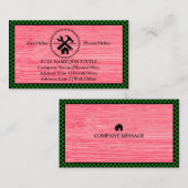 Carte De Visite Outil de charpentier pour constructeurs profession (Devant / Derrière)