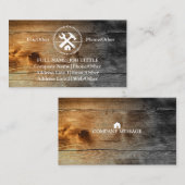 Carte De Visite Outil de charpentier pour constructeurs profession (Devant / Derrière)