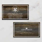 Carte De Visite Outil de charpentier pour constructeurs profession (Devant / Derrière)