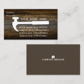 Carte De Visite Outil de charpentier pour constructeurs profession (Devant / Derrière)