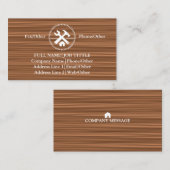 Carte De Visite Outil de charpentier pour constructeurs profession (Devant / Derrière)