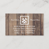 Carte De Visite Outil de charpentier pour constructeurs profession (Devant)