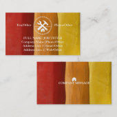 Carte De Visite Outil de charpentier pour constructeurs profession (Devant / Derrière)