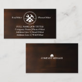 Carte De Visite Outil de charpentier pour constructeurs profession (Devant / Derrière)