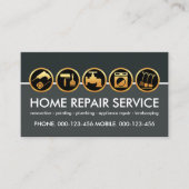 Carte De Visite Outil de l'entrepreneur Gold (Devant)