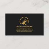 Carte De Visite Outil de main Or élégant Retrait de bande (Dos)