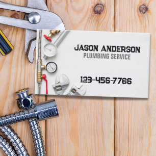 Carte De Visite Outil de plomberie Pipe Handyman Service de plombe