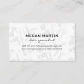 Carte De Visite Outil du commerce avec Monogramme (Dos)