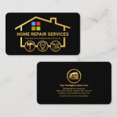 Carte De Visite Outil Gold Handyman (Devant / Derrière)