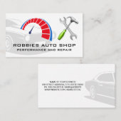 Carte De Visite Outil Icônes Pièces Auto Performance (Devant / Derrière)