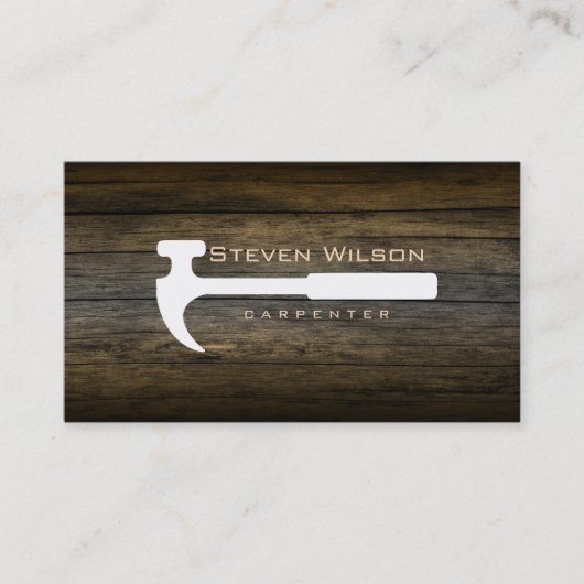 Carte De Visite Outil professionnel de la construction de charpent (Devant)