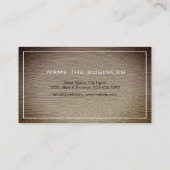 Carte De Visite Outil professionnel de menuiserie Bois rustique (Dos)
