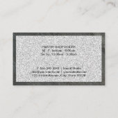 Carte De Visite Outil Whisk | Arrière - plan parties scintillant (Dos)