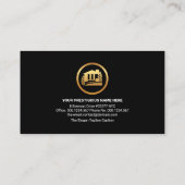 Carte De Visite Outillage de mannequin Creative Gold Rooftop Outil (Dos)