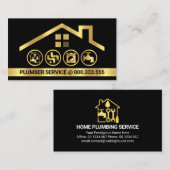 Carte De Visite Outillage manuel pour la construction d'or remarqu (Devant / Derrière)