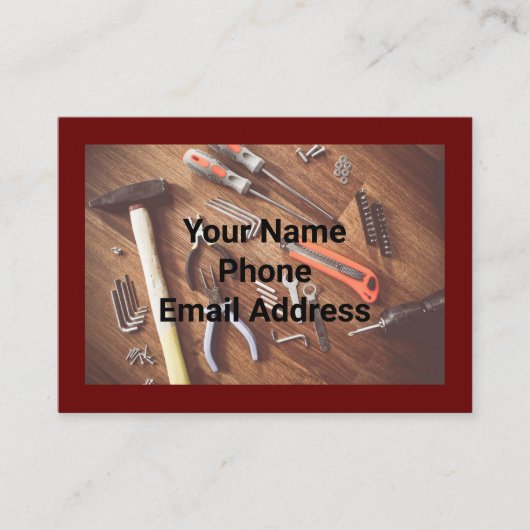 Carte De Visite Outils (Devant)