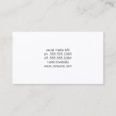 Carte De Visite Outils à main | Technicien | Entrepreneur (Dos)