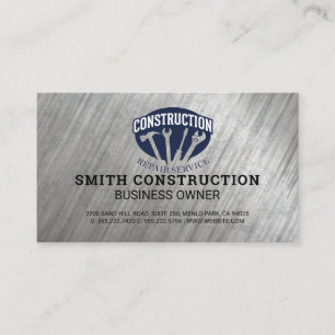 Carte De Visite Outils à main   Travailleur du bâtiment   Construc
