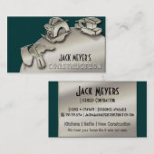 Carte De Visite Outils autorisés d'entreprise de construction (Devant / Derrière)