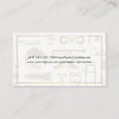 Carte De Visite Outils Barbershop Arrière - plan (Dos)