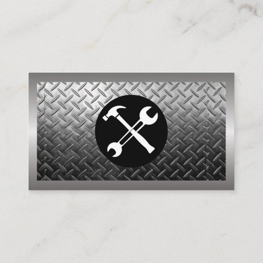 Carte De Visite Outils Builder | Acier de construction (Dos)