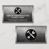 Carte De Visite Outils Builder | Acier de construction (Devant / Derrière)