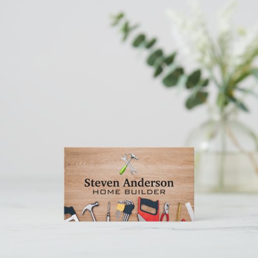 Carte De Visite Outils Builder | Menuiserie (Debout devant)